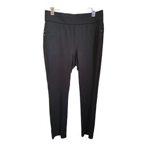 Cleo Black Leggings with Wide Waistband